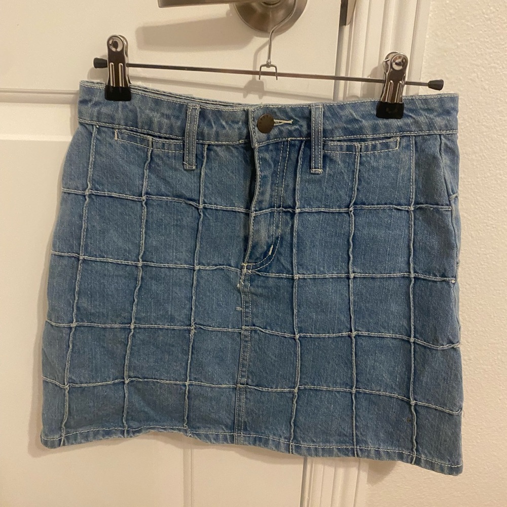 Forever 21 textured denim skirt